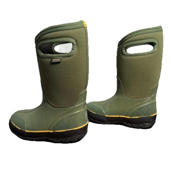 Bogs Kids Classic Waterproof Insulated Winter Boots Green US Size 10 EU 26 - Picture 7 of 12